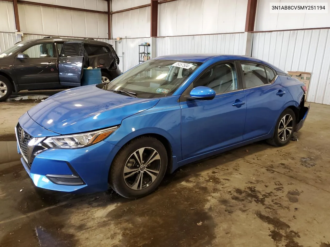 2021 Nissan Sentra Sv VIN: 3N1AB8CV5MY251194 Lot: 76457504