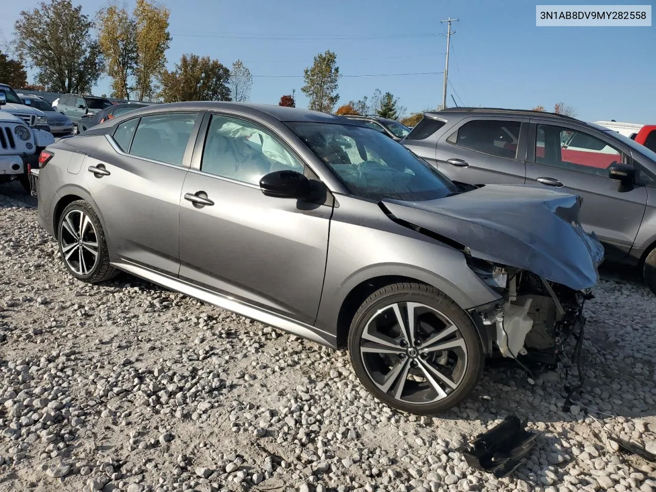 2021 Nissan Sentra Sr VIN: 3N1AB8DV9MY282558 Lot: 76459354