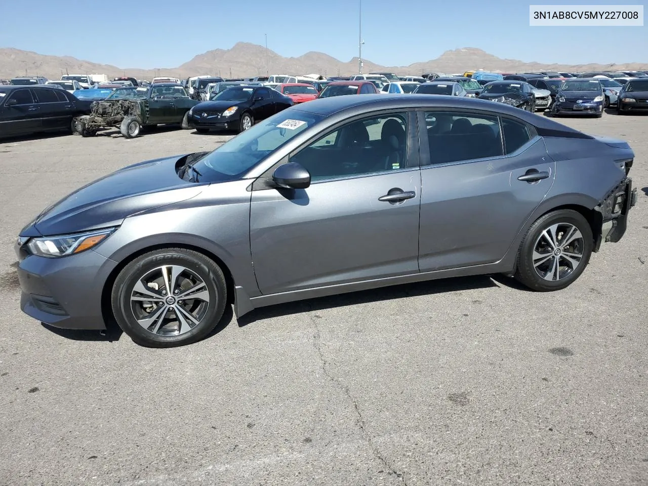 2021 Nissan Sentra Sv VIN: 3N1AB8CV5MY227008 Lot: 76502464