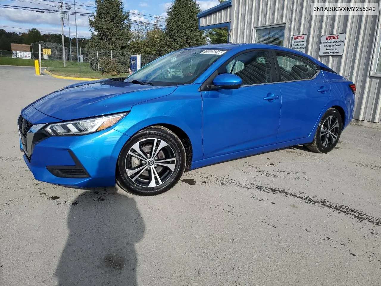 2021 Nissan Sentra Sv VIN: 3N1AB8CVXMY255340 Lot: 76525284