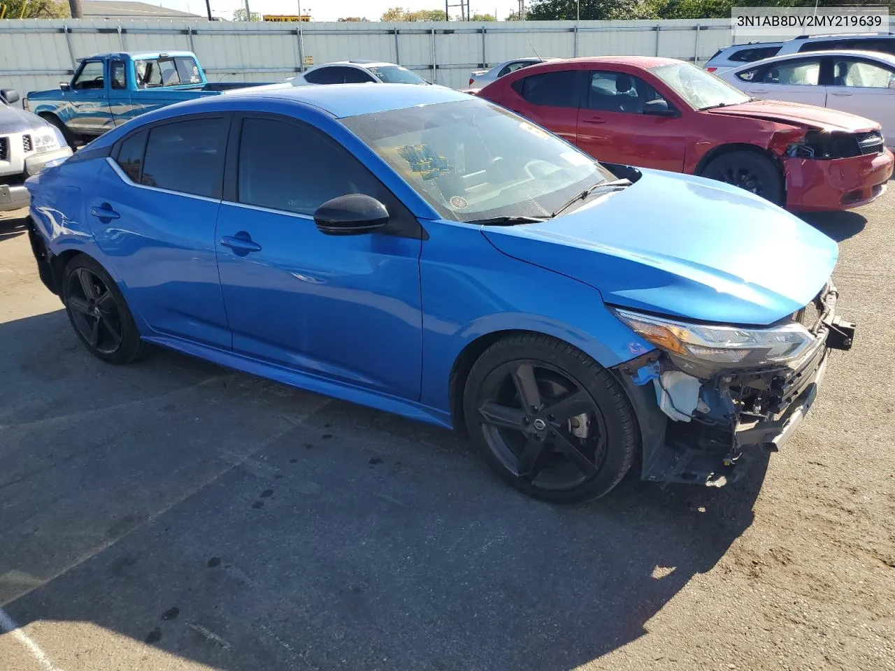 2021 Nissan Sentra Sr VIN: 3N1AB8DV2MY219639 Lot: 76529604