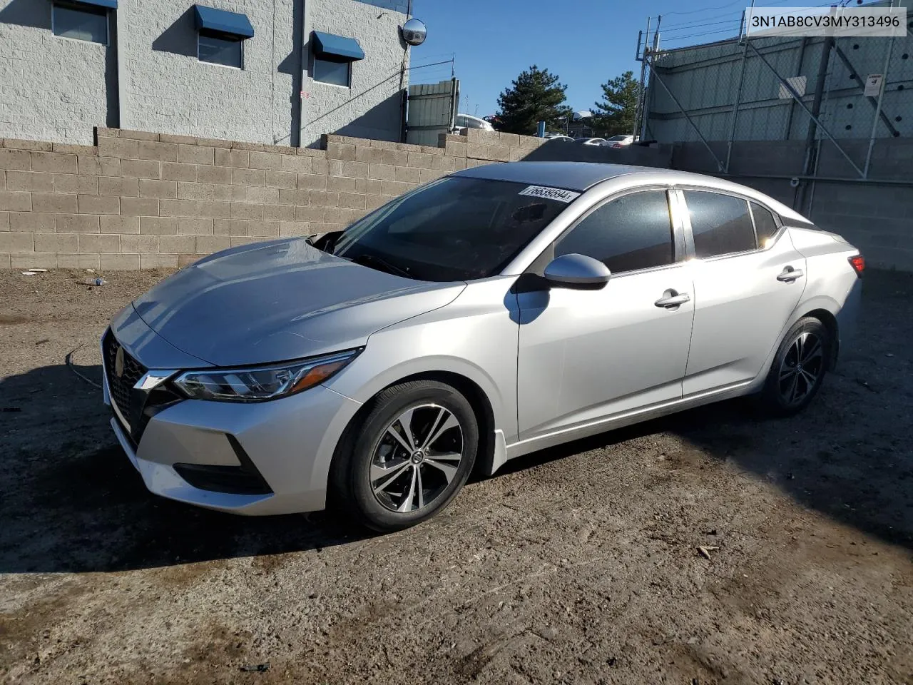 2021 Nissan Sentra Sv VIN: 3N1AB8CV3MY313496 Lot: 76639594