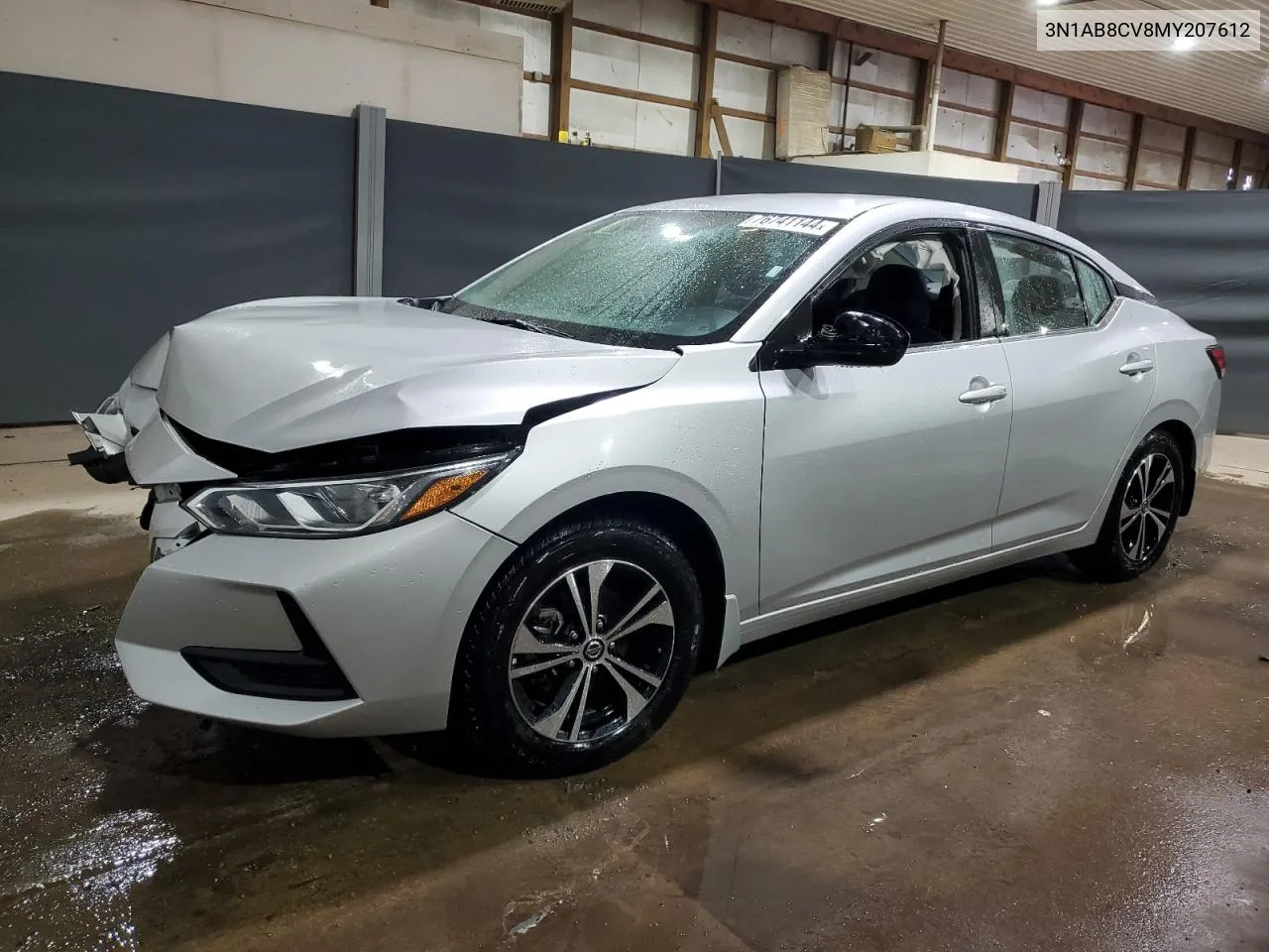 2021 Nissan Sentra Sv VIN: 3N1AB8CV8MY207612 Lot: 76741144