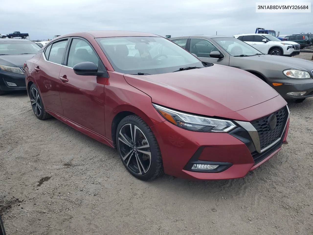 2021 Nissan Sentra Sr VIN: 3N1AB8DV5MY326684 Lot: 76771384