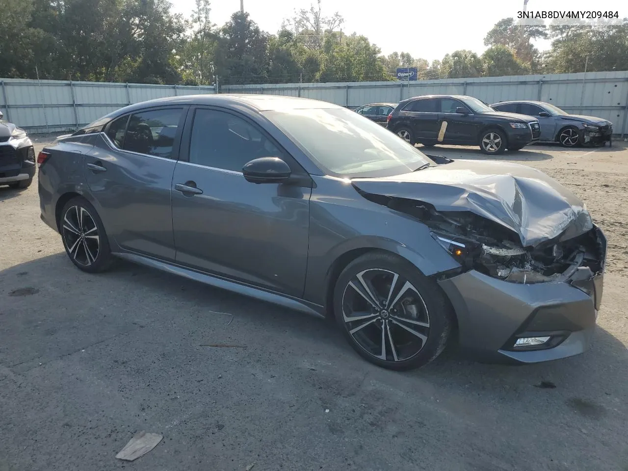 2021 Nissan Sentra Sr VIN: 3N1AB8DV4MY209484 Lot: 76843884