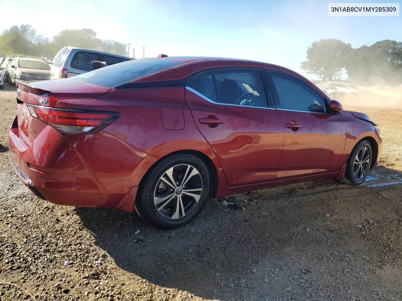 2021 Nissan Sentra Sv VIN: 3N1AB8CV1MY285309 Lot: 76845514