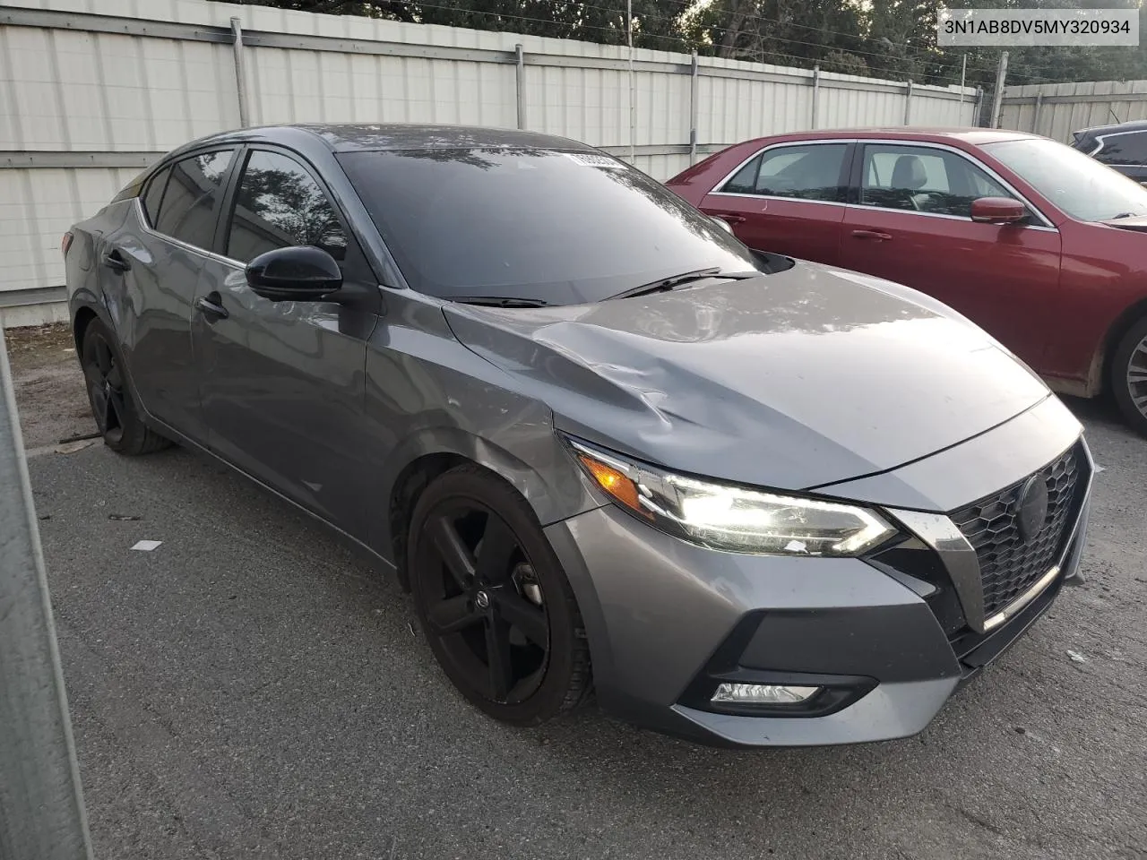 2021 Nissan Sentra Sr VIN: 3N1AB8DV5MY320934 Lot: 76902504