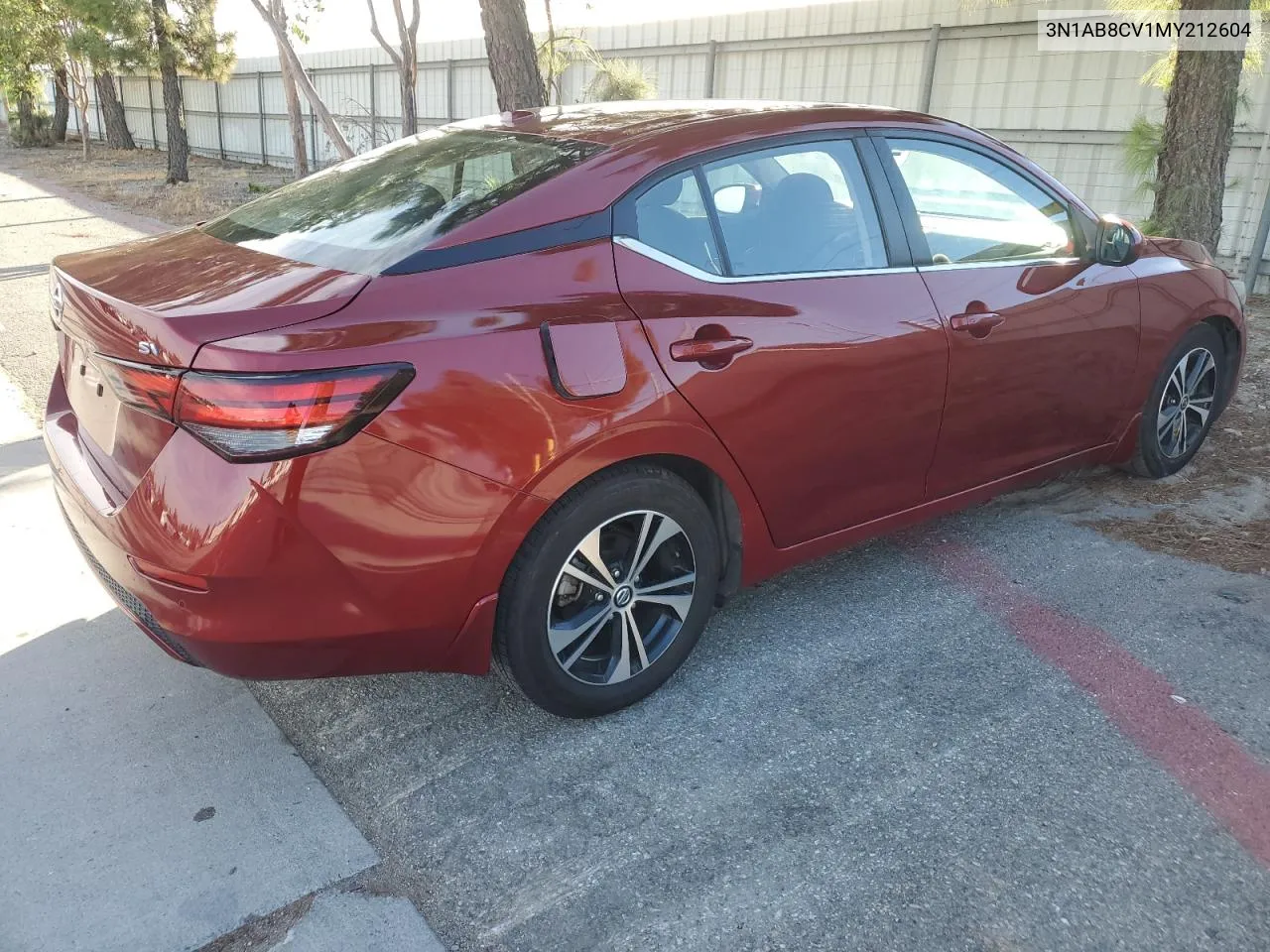 2021 Nissan Sentra Sv VIN: 3N1AB8CV1MY212604 Lot: 77226964