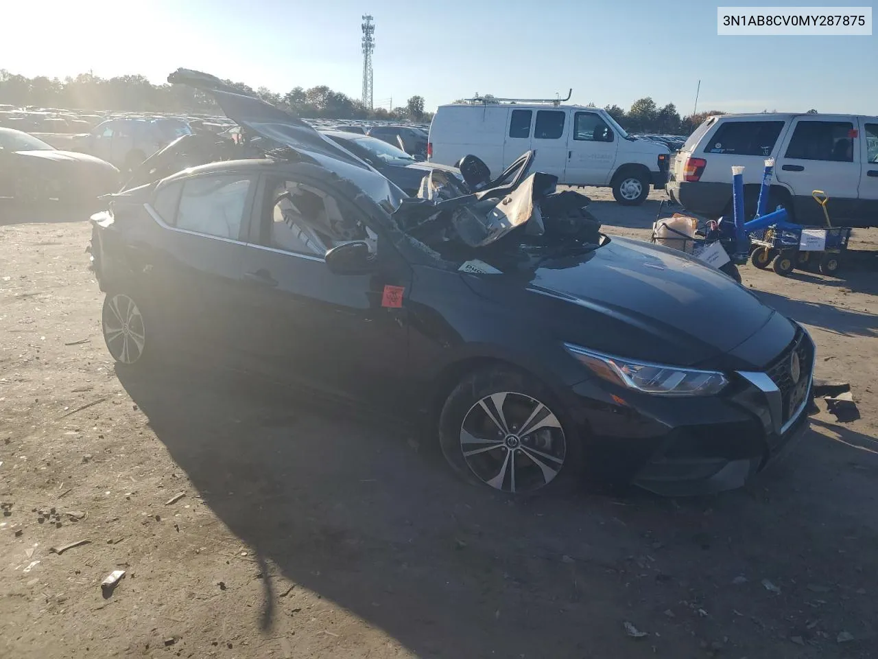 2021 Nissan Sentra Sv VIN: 3N1AB8CV0MY287875 Lot: 77318364