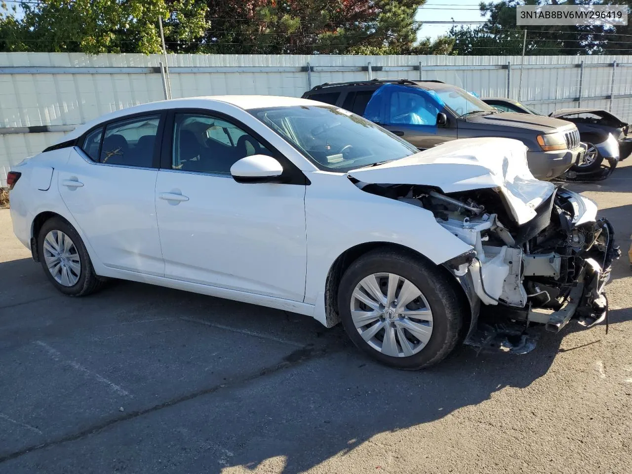 2021 Nissan Sentra S VIN: 3N1AB8BV6MY296419 Lot: 77441354