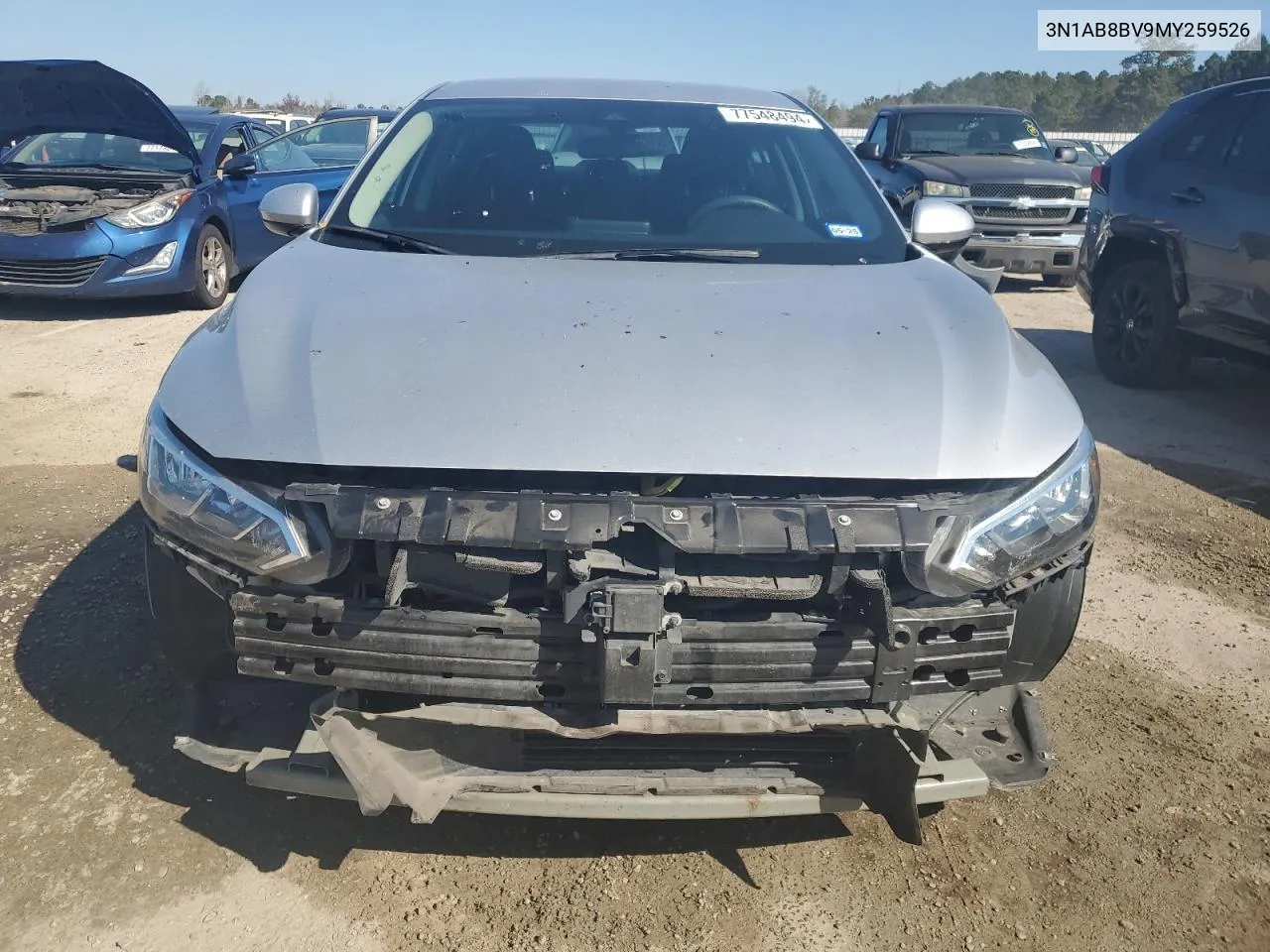 2021 Nissan Sentra S VIN: 3N1AB8BV9MY259526 Lot: 77548494