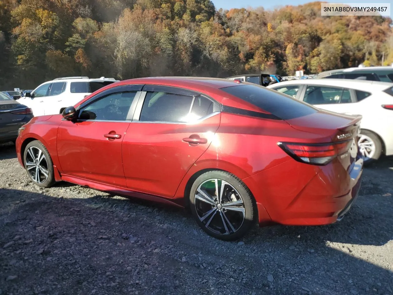 2021 Nissan Sentra Sr VIN: 3N1AB8DV3MY249457 Lot: 77569724