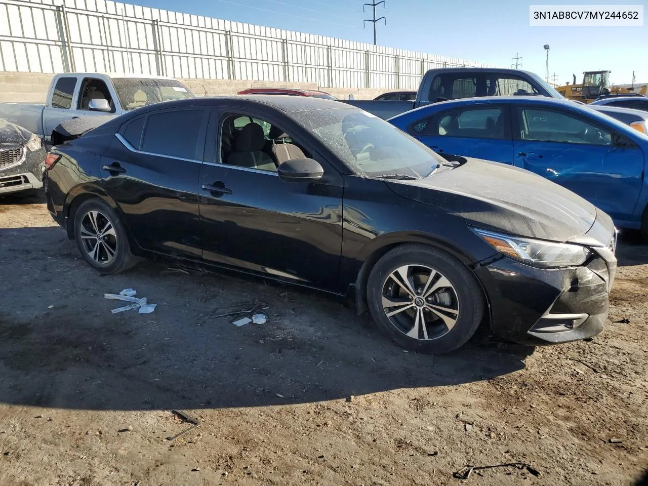 2021 Nissan Sentra Sv VIN: 3N1AB8CV7MY244652 Lot: 77591544