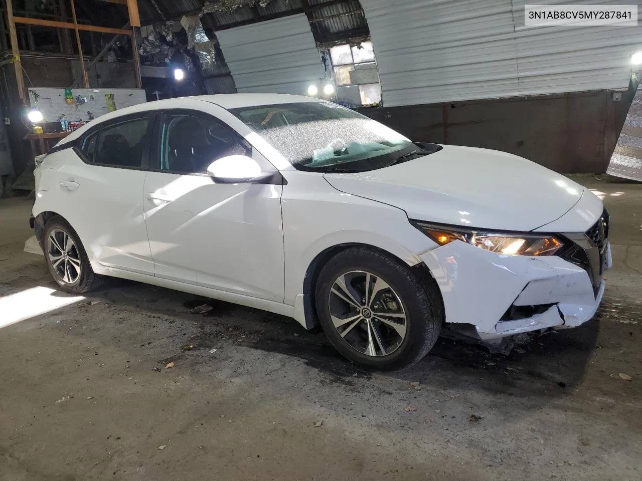 2021 Nissan Sentra Sv VIN: 3N1AB8CV5MY287841 Lot: 77635254