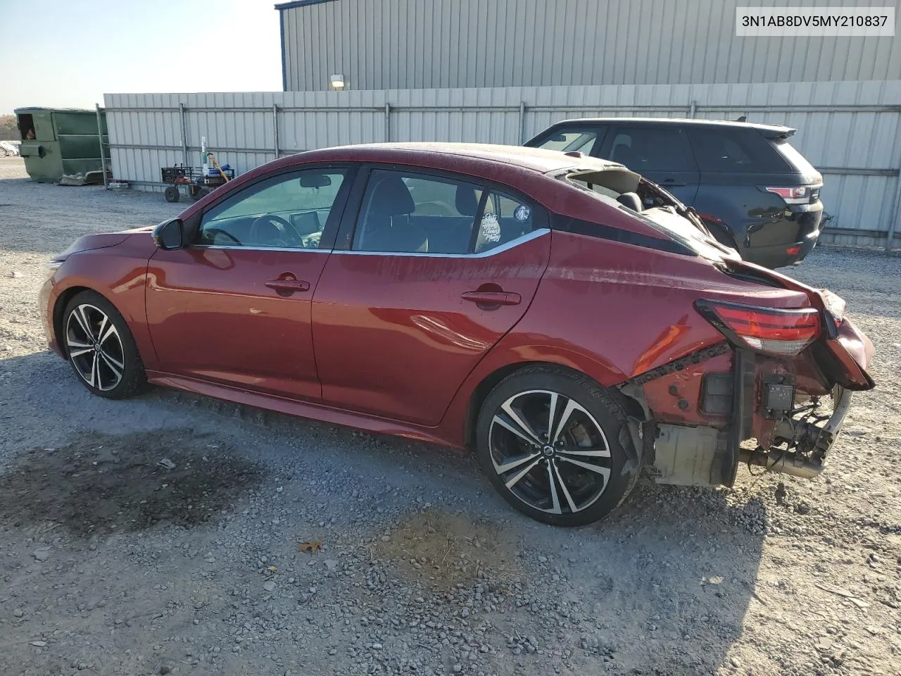 2021 Nissan Sentra Sr VIN: 3N1AB8DV5MY210837 Lot: 77976554