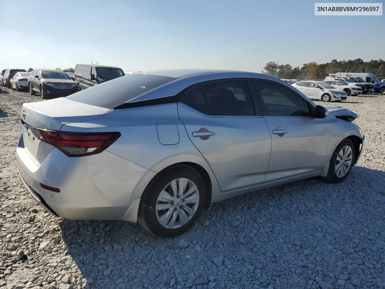 2021 Nissan Sentra S VIN: 3N1AB8BV8MY296597 Lot: 78007764