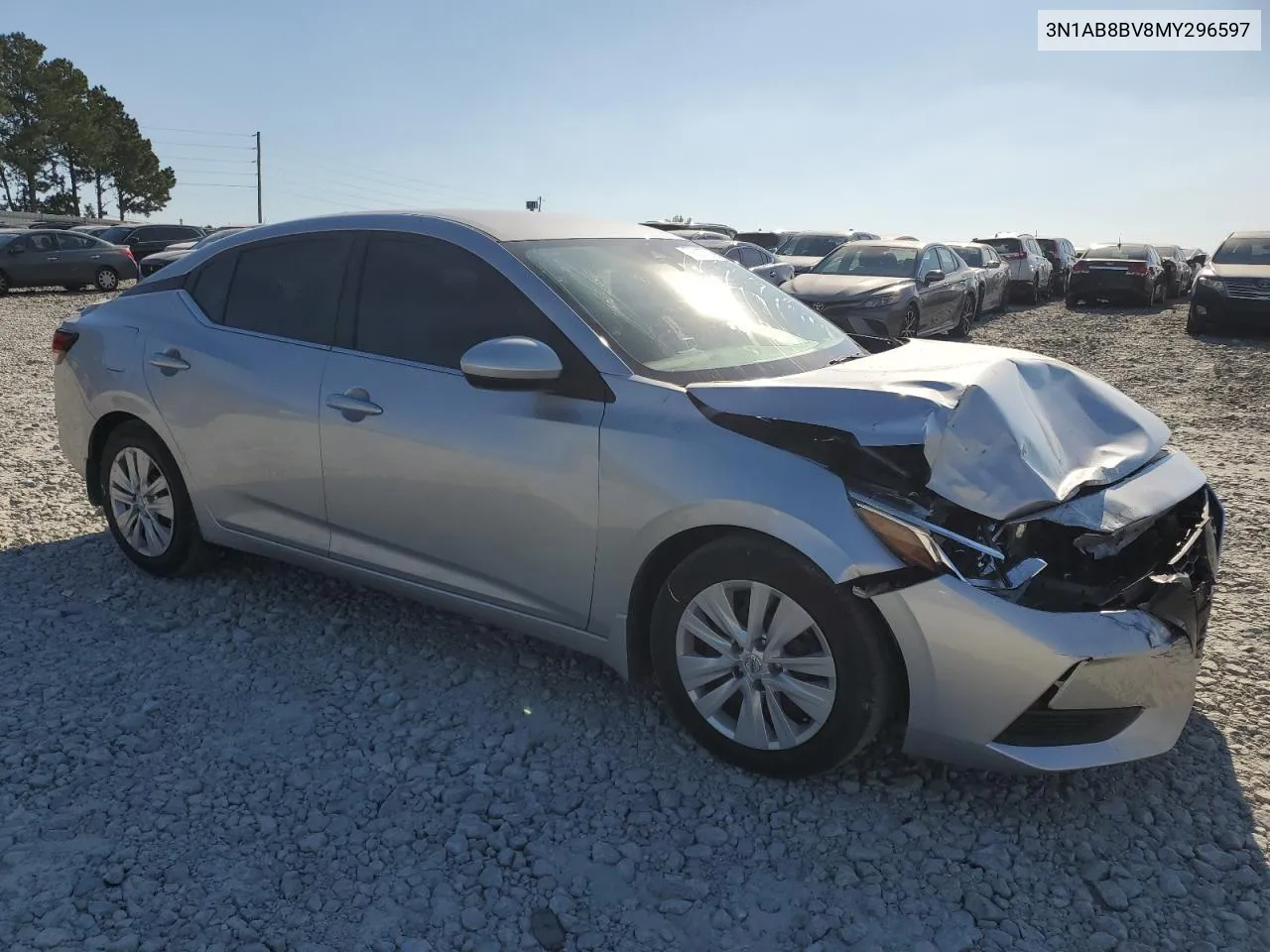 2021 Nissan Sentra S VIN: 3N1AB8BV8MY296597 Lot: 78007764