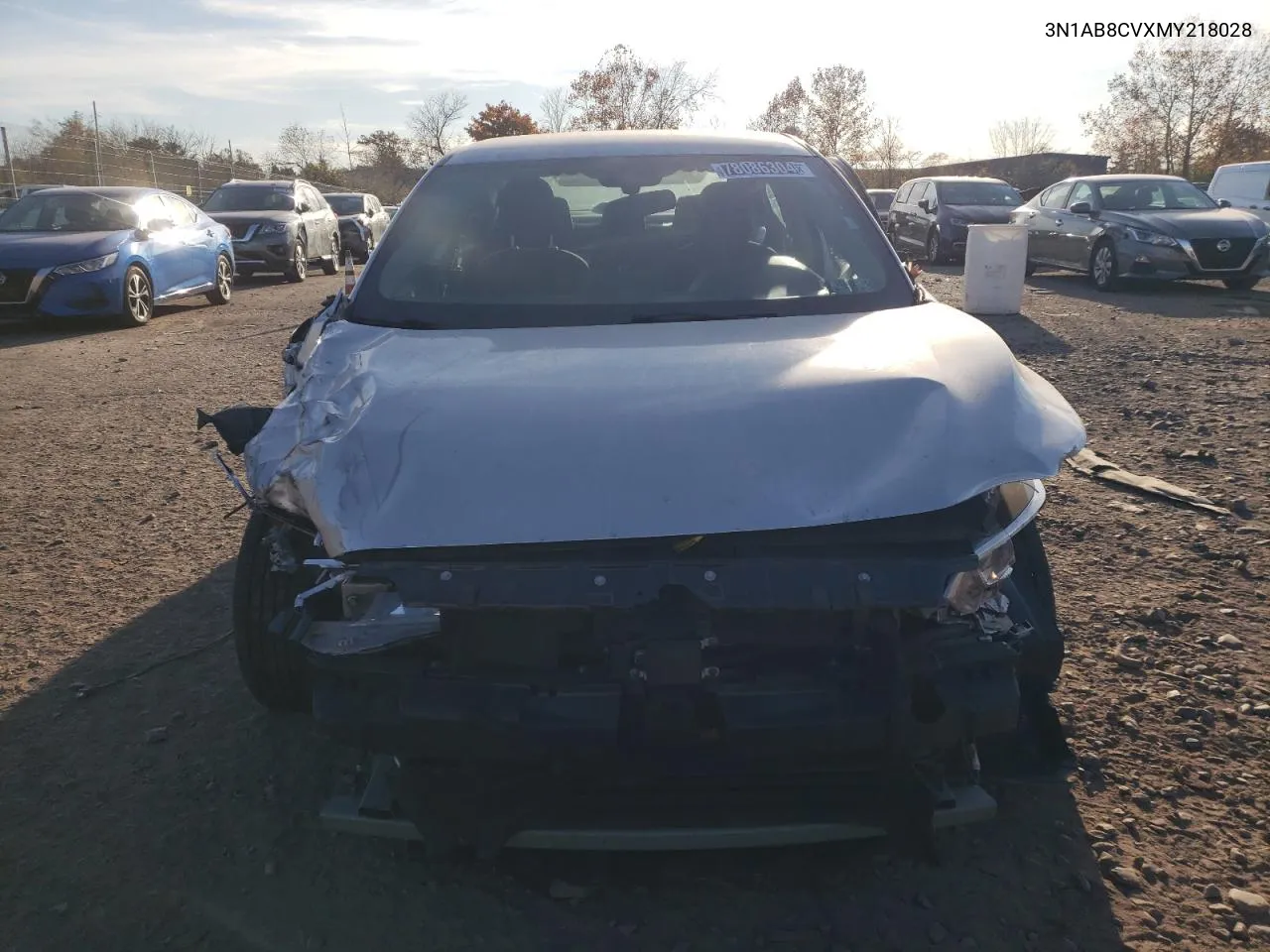 2021 Nissan Sentra Sv VIN: 3N1AB8CVXMY218028 Lot: 78086304