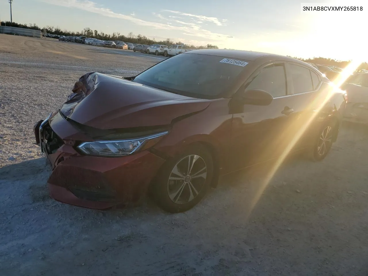 2021 Nissan Sentra Sv VIN: 3N1AB8CVXMY265818 Lot: 78125464