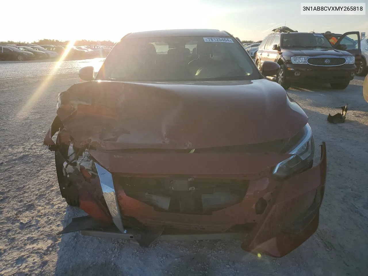 2021 Nissan Sentra Sv VIN: 3N1AB8CVXMY265818 Lot: 78125464