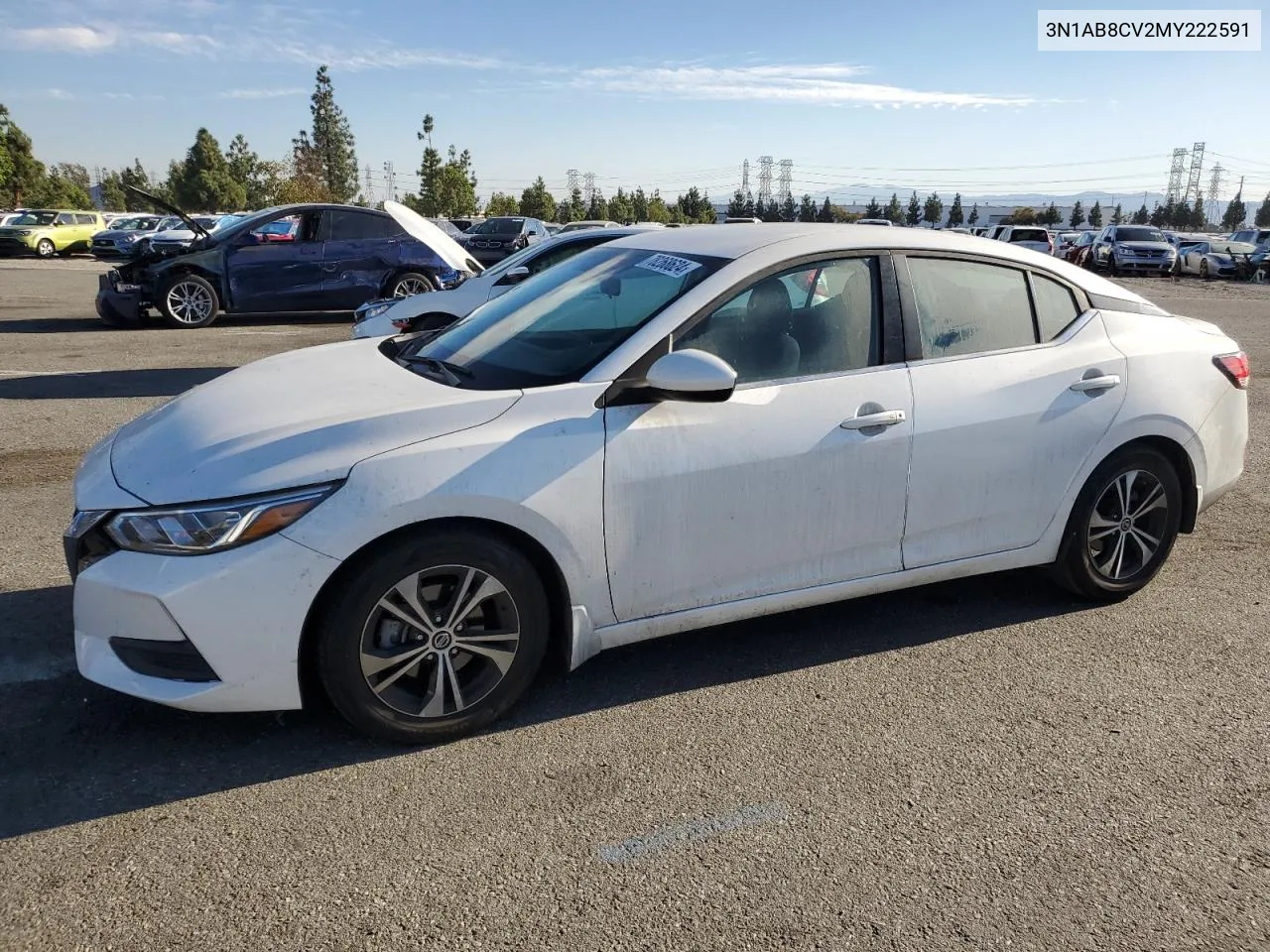 2021 Nissan Sentra Sv VIN: 3N1AB8CV2MY222591 Lot: 78268624