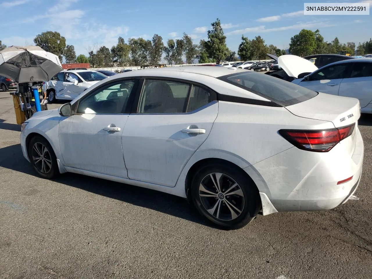 2021 Nissan Sentra Sv VIN: 3N1AB8CV2MY222591 Lot: 78268624