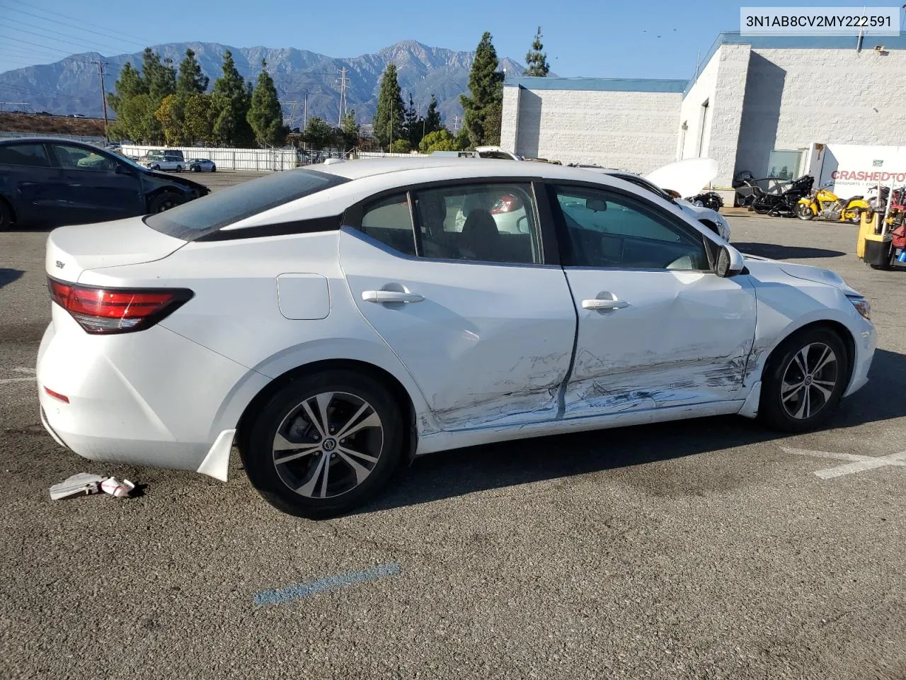 2021 Nissan Sentra Sv VIN: 3N1AB8CV2MY222591 Lot: 78268624