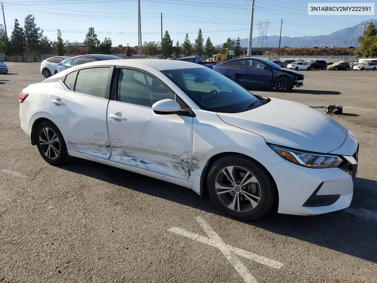 2021 Nissan Sentra Sv VIN: 3N1AB8CV2MY222591 Lot: 78268624