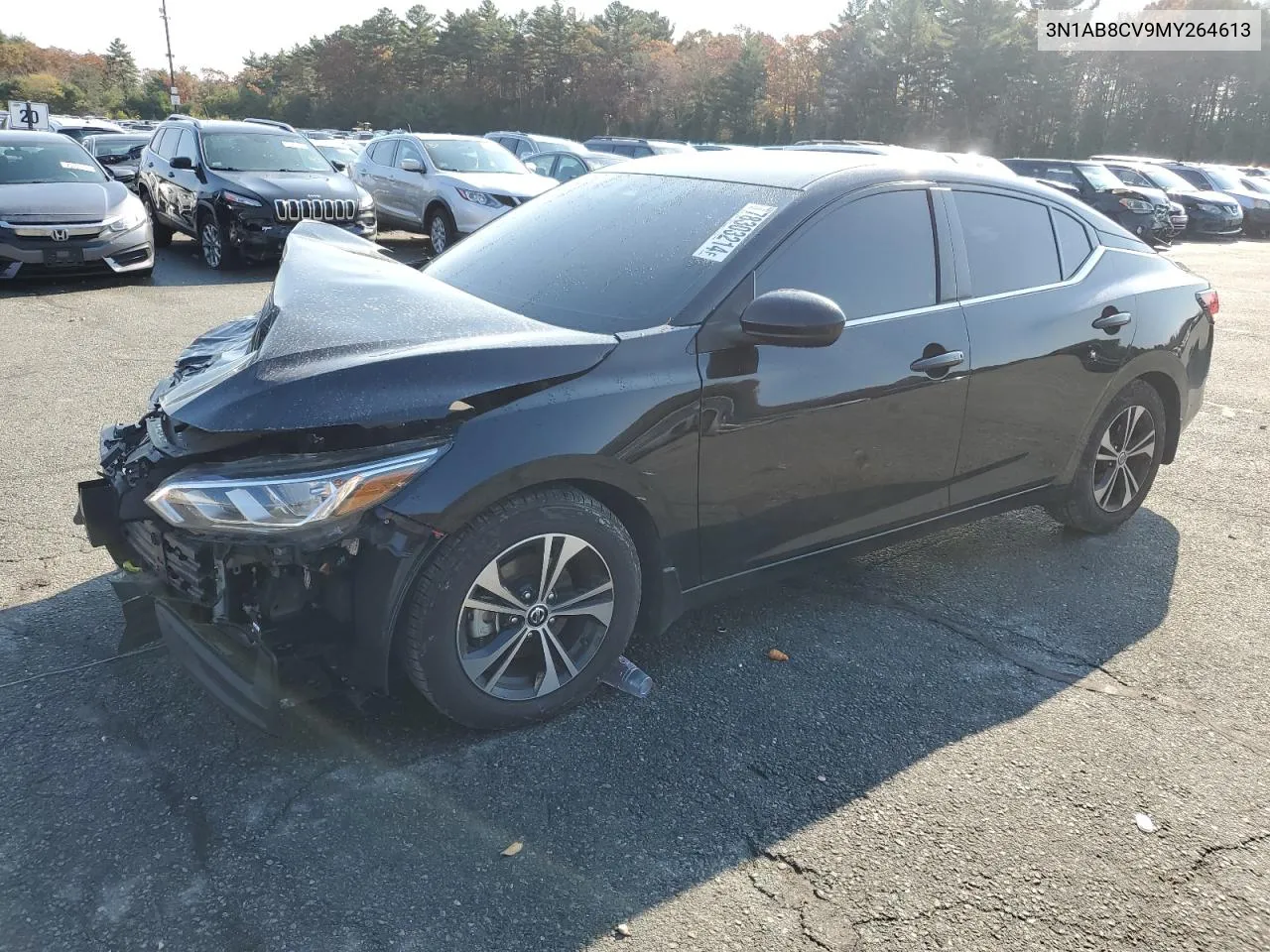 2021 Nissan Sentra Sv VIN: 3N1AB8CV9MY264613 Lot: 78303214