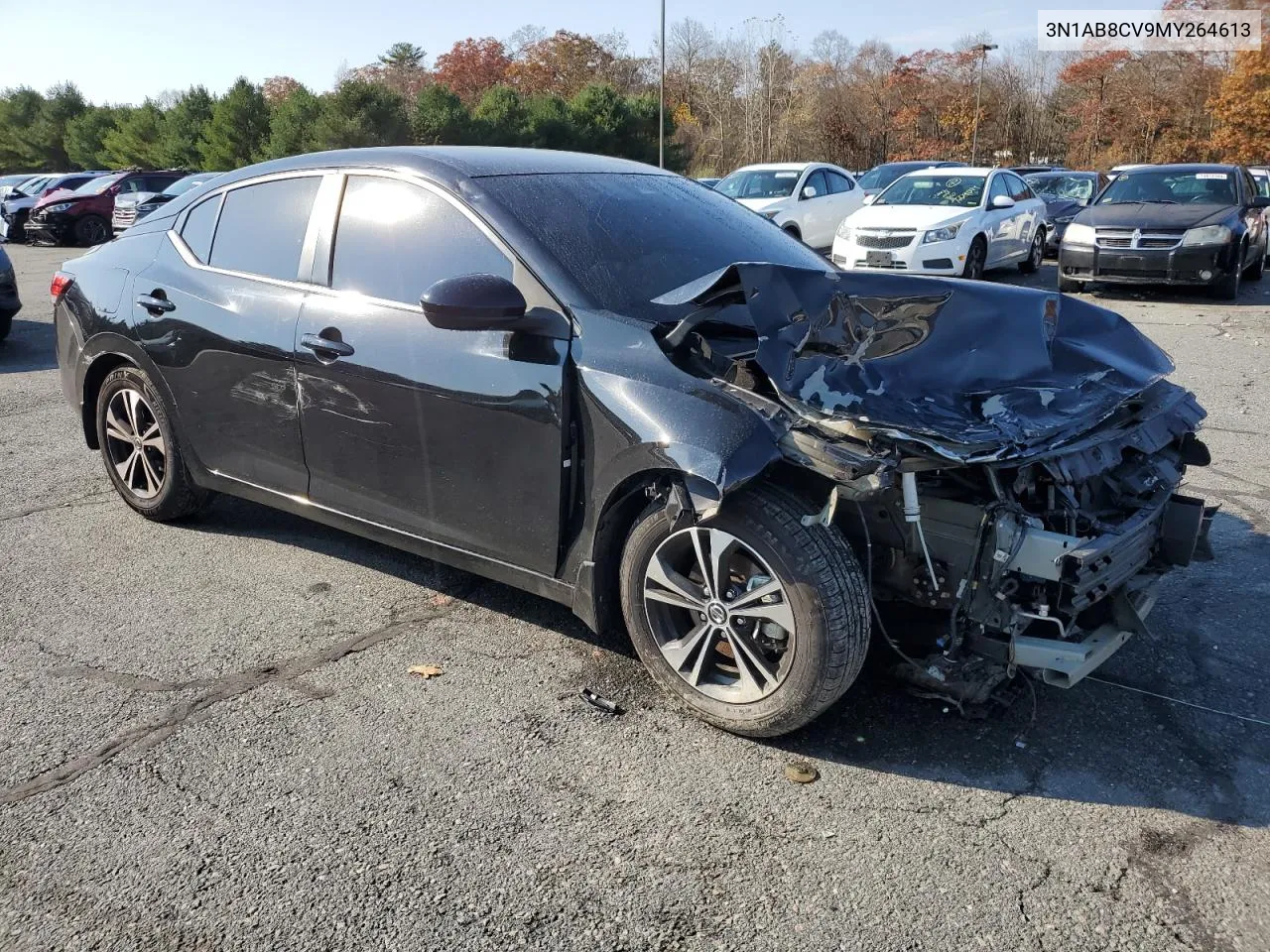 2021 Nissan Sentra Sv VIN: 3N1AB8CV9MY264613 Lot: 78303214