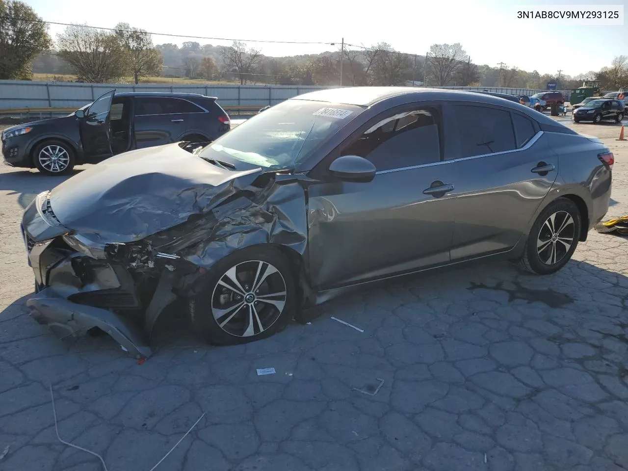 2021 Nissan Sentra Sv VIN: 3N1AB8CV9MY293125 Lot: 78416514