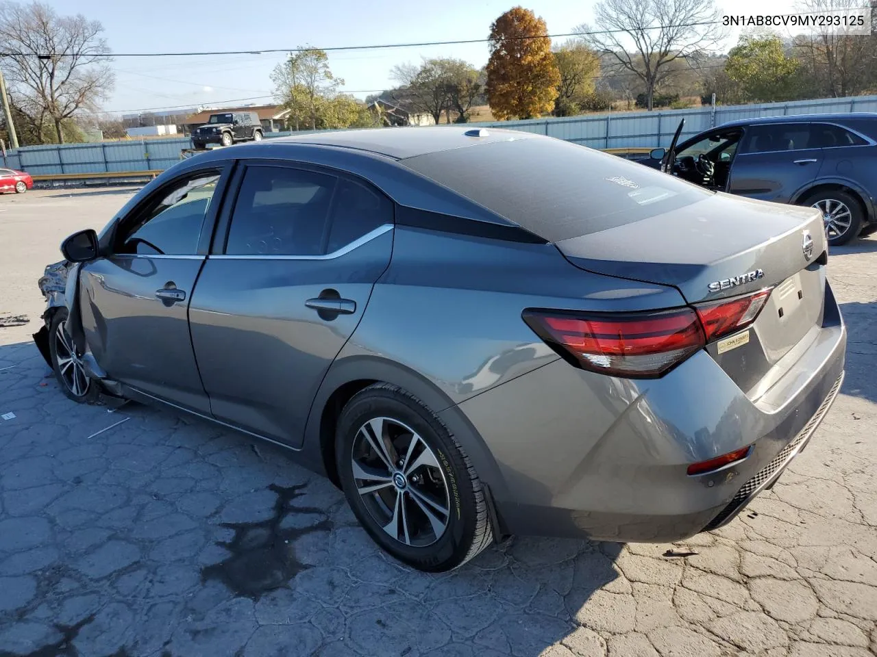 2021 Nissan Sentra Sv VIN: 3N1AB8CV9MY293125 Lot: 78416514