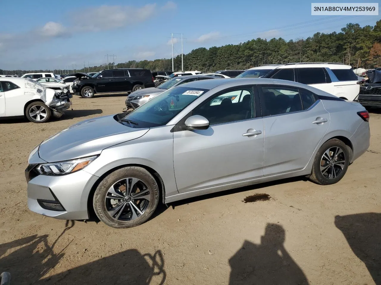 2021 Nissan Sentra Sv VIN: 3N1AB8CV4MY253969 Lot: 78783394