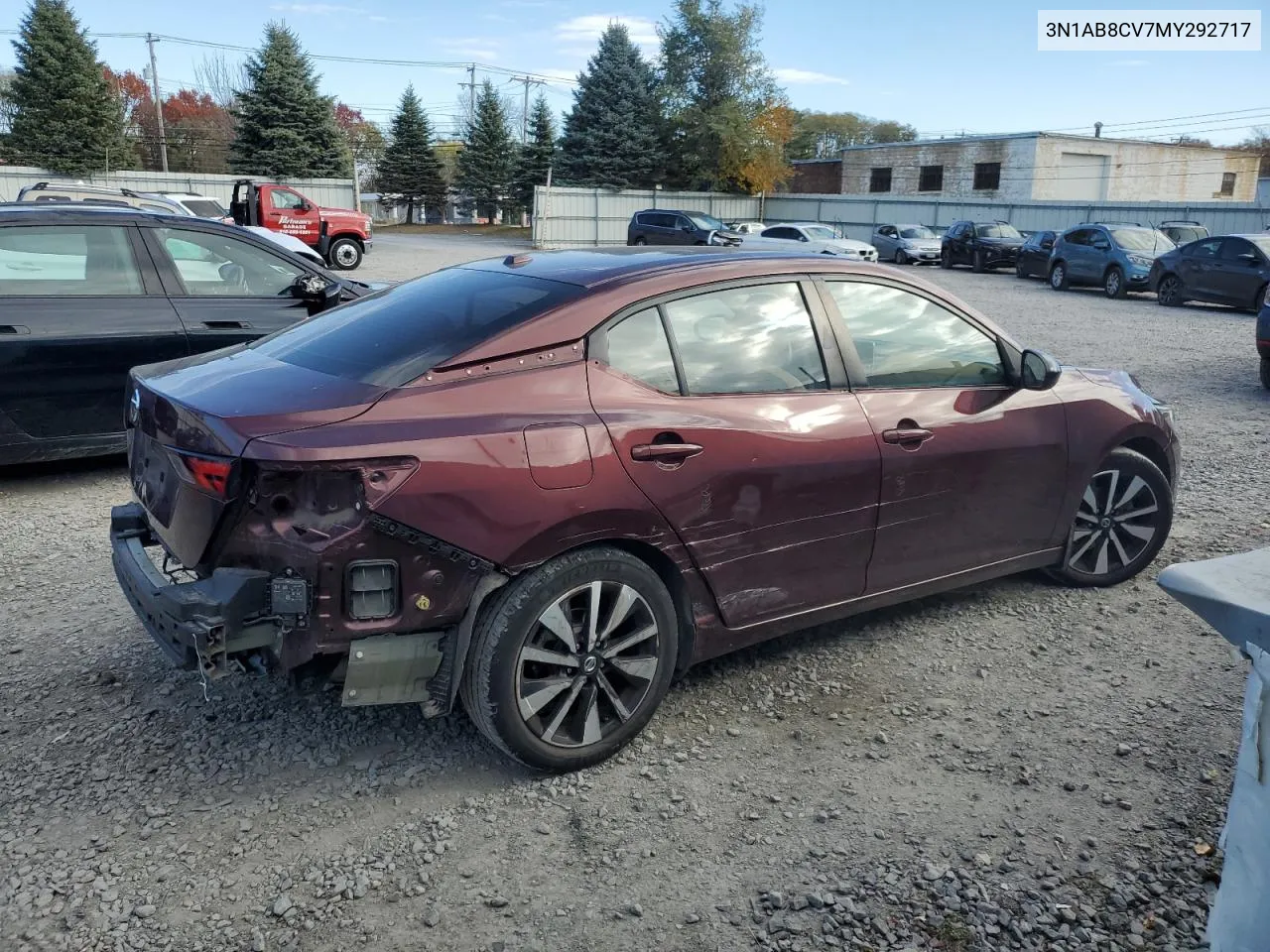 2021 Nissan Sentra Sv VIN: 3N1AB8CV7MY292717 Lot: 79419604