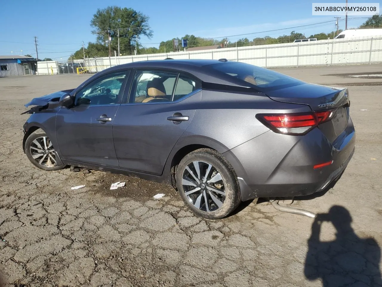 2021 Nissan Sentra Sv VIN: 3N1AB8CV9MY260108 Lot: 80008184