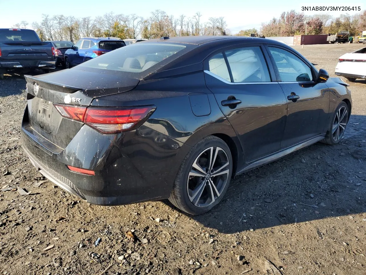 2021 Nissan Sentra Sr VIN: 3N1AB8DV3MY206415 Lot: 80009954