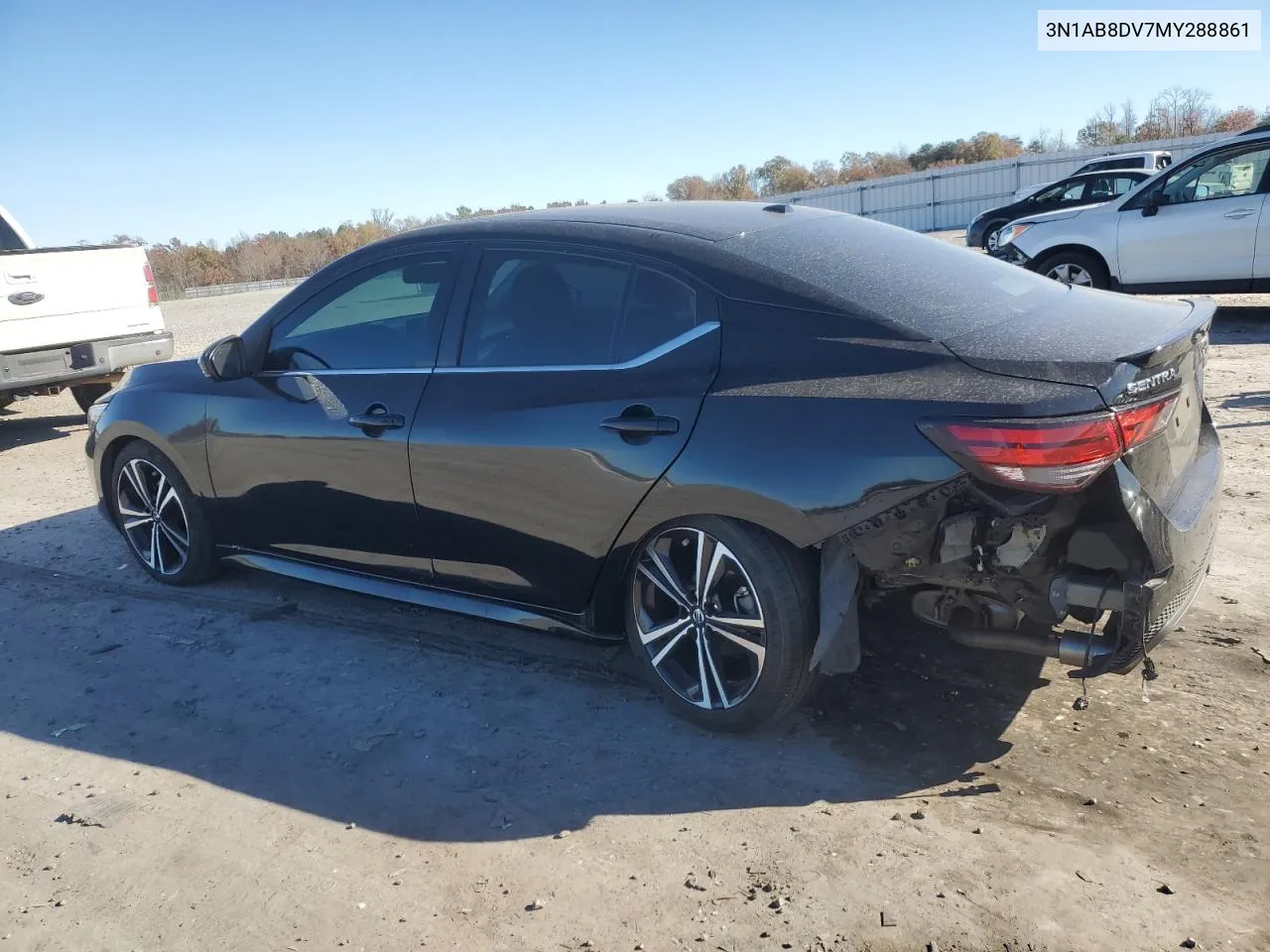 2021 Nissan Sentra Sr VIN: 3N1AB8DV7MY288861 Lot: 80129184