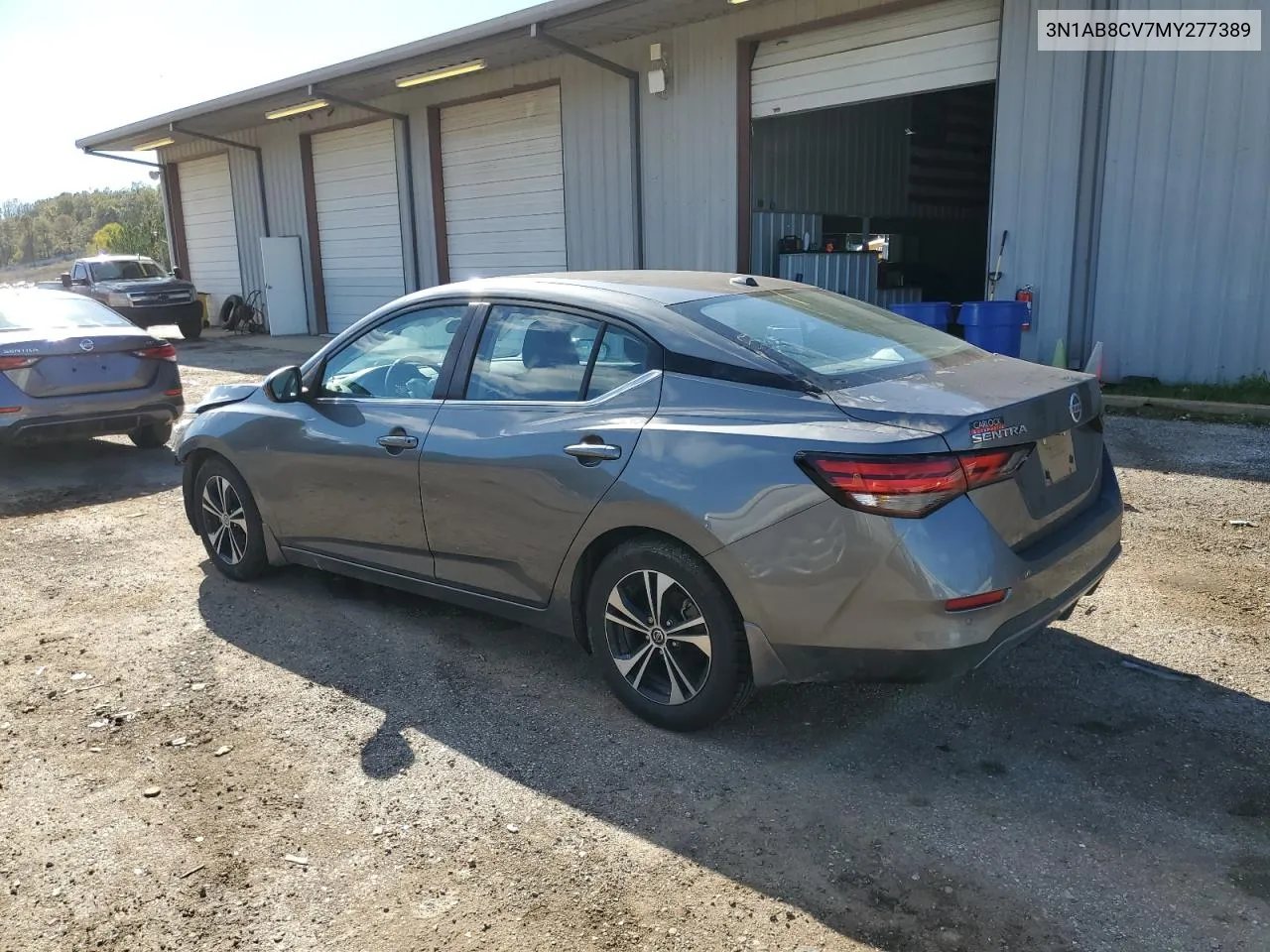 2021 Nissan Sentra Sv VIN: 3N1AB8CV7MY277389 Lot: 81203864