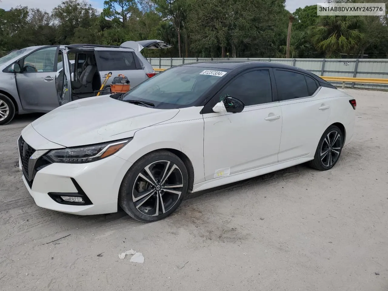 2021 Nissan Sentra Sr VIN: 3N1AB8DVXMY245776 Lot: 81237334