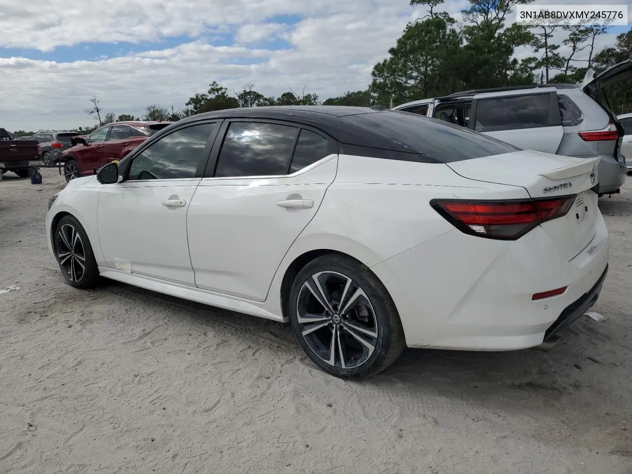 2021 Nissan Sentra Sr VIN: 3N1AB8DVXMY245776 Lot: 81237334