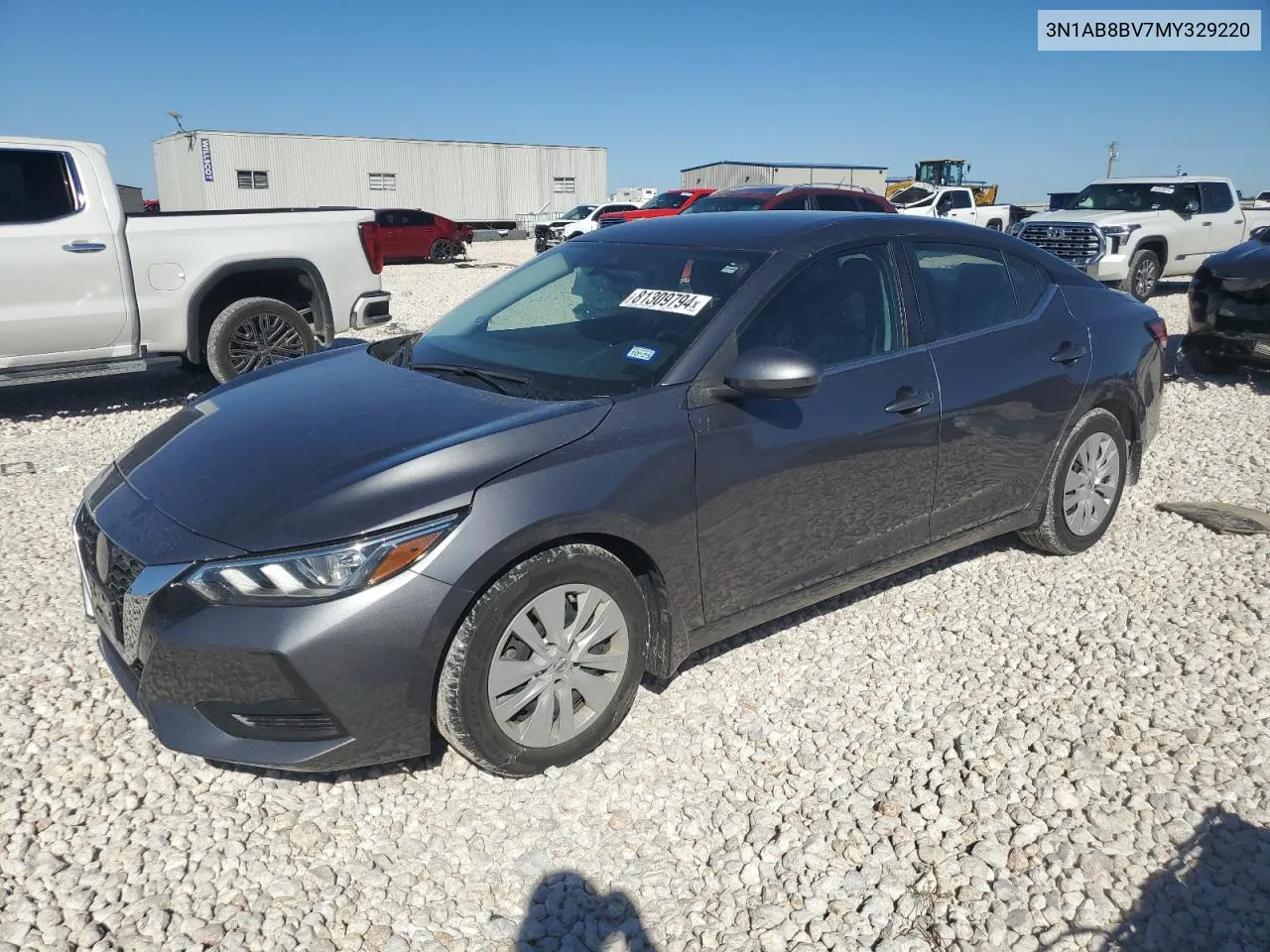 2021 Nissan Sentra S VIN: 3N1AB8BV7MY329220 Lot: 81309794