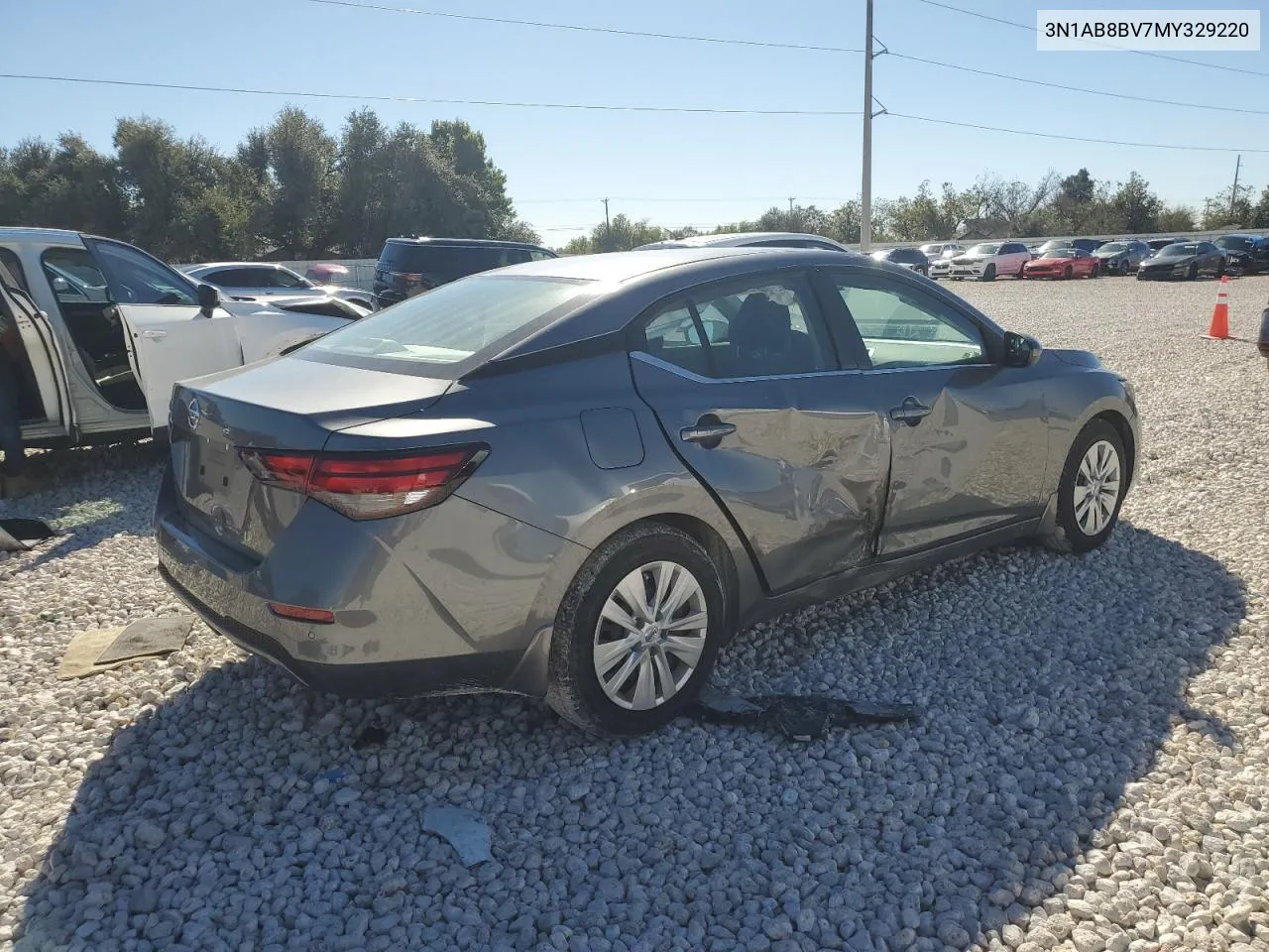 2021 Nissan Sentra S VIN: 3N1AB8BV7MY329220 Lot: 81309794