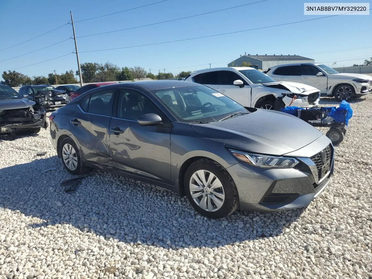 2021 Nissan Sentra S VIN: 3N1AB8BV7MY329220 Lot: 81309794