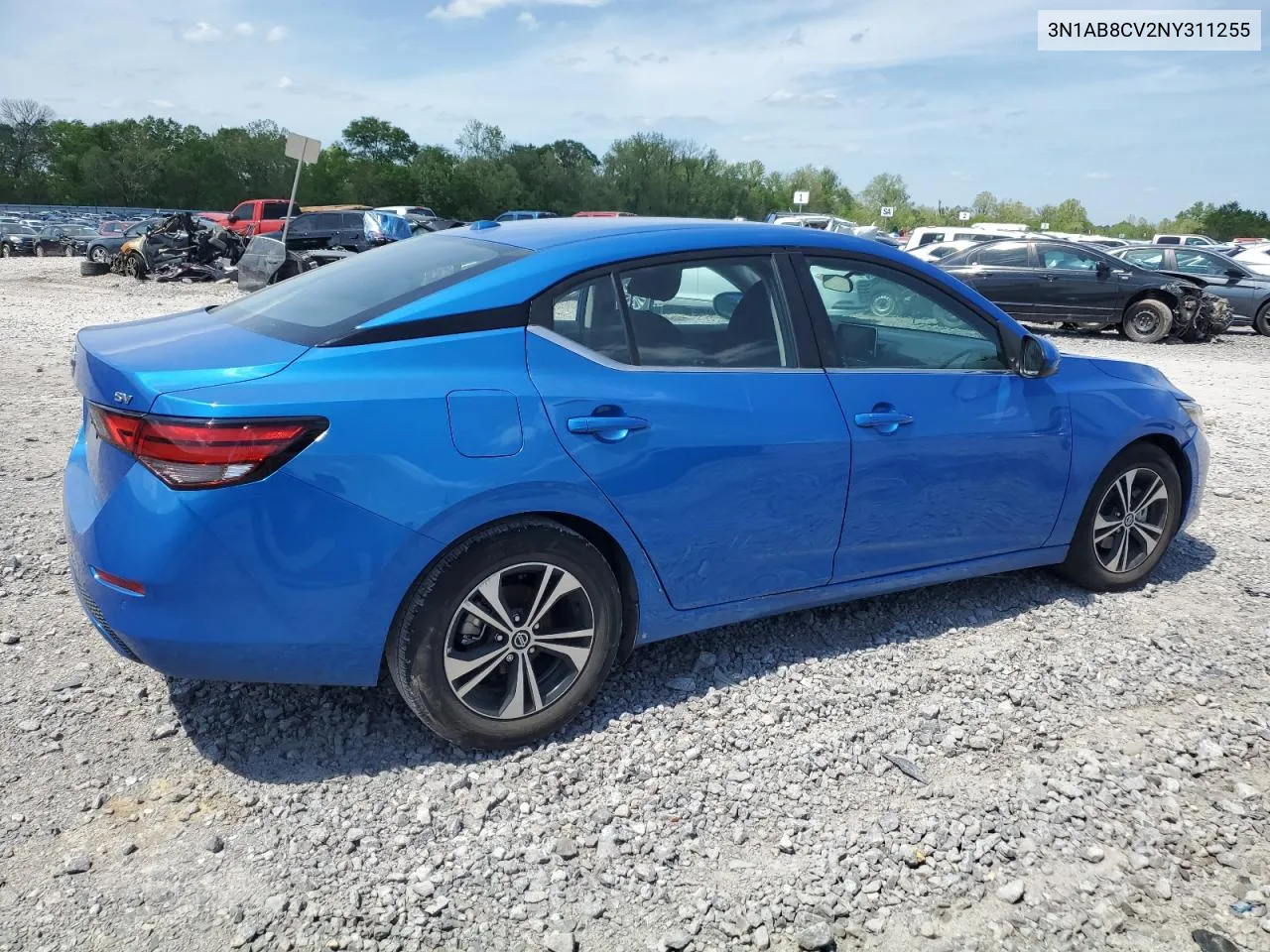 3N1AB8CV2NY311255 2022 Nissan Sentra Sv