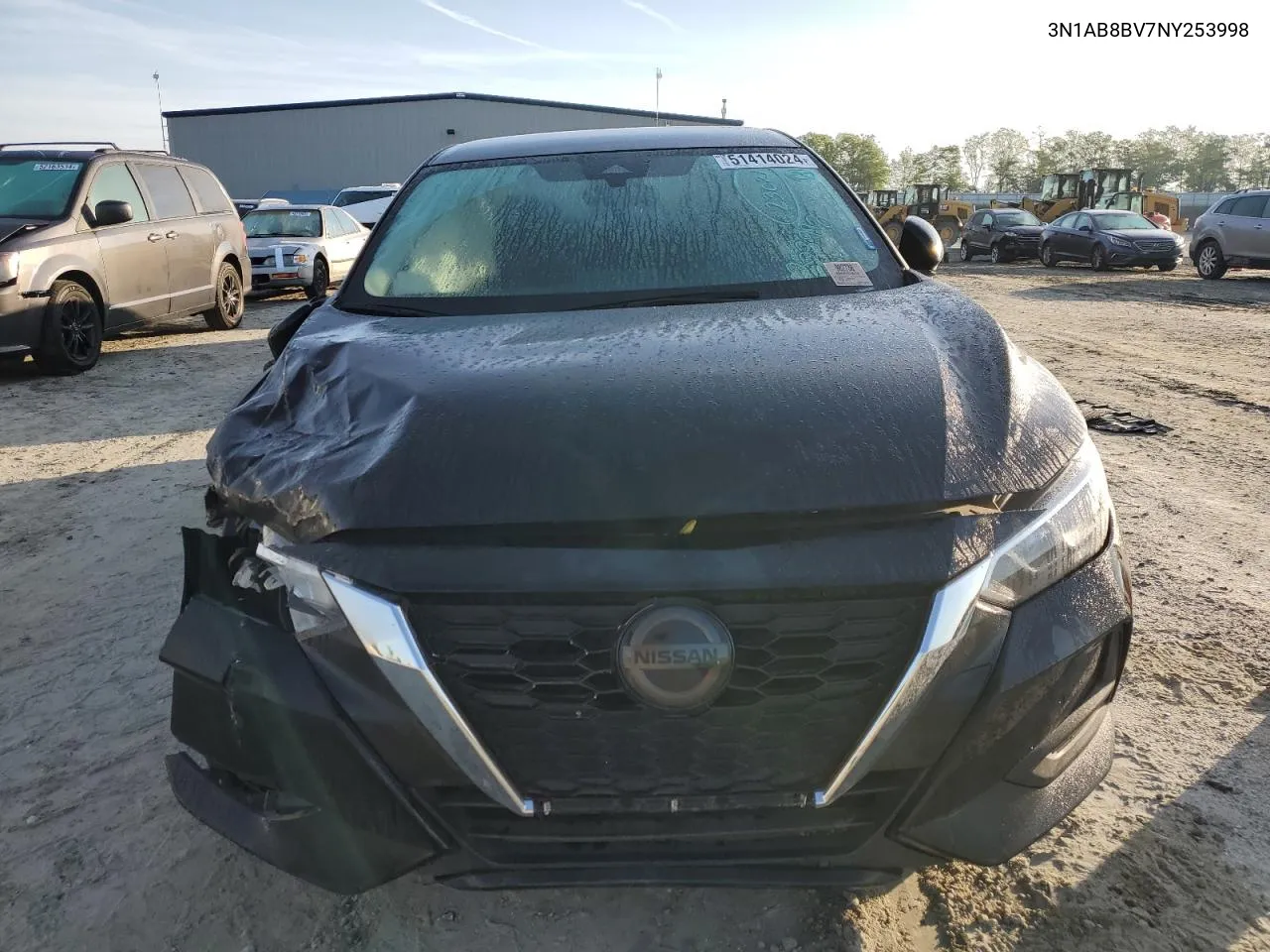 2022 Nissan Sentra S VIN: 3N1AB8BV7NY253998 Lot: 51414024