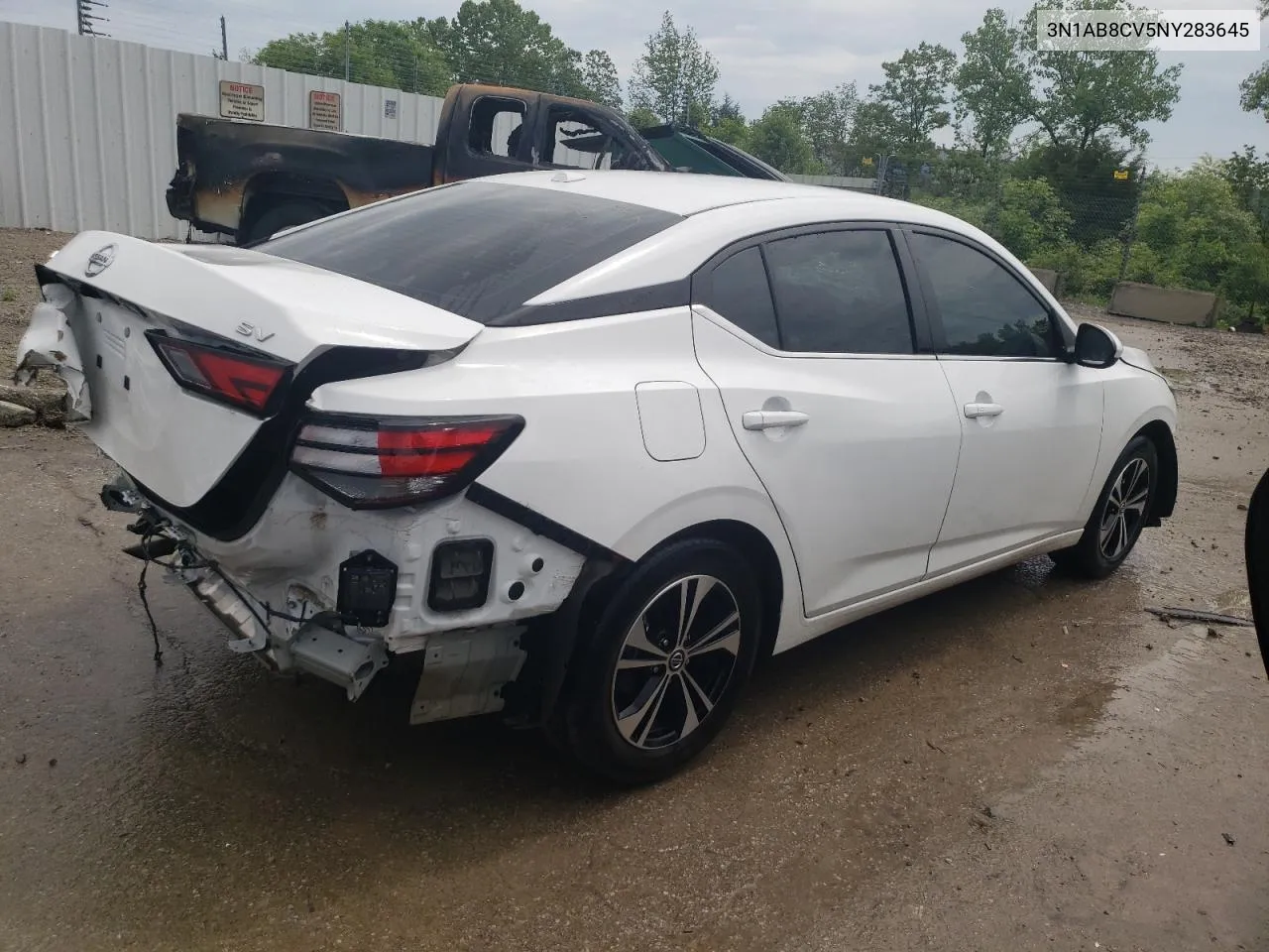 3N1AB8CV5NY283645 2022 Nissan Sentra Sv