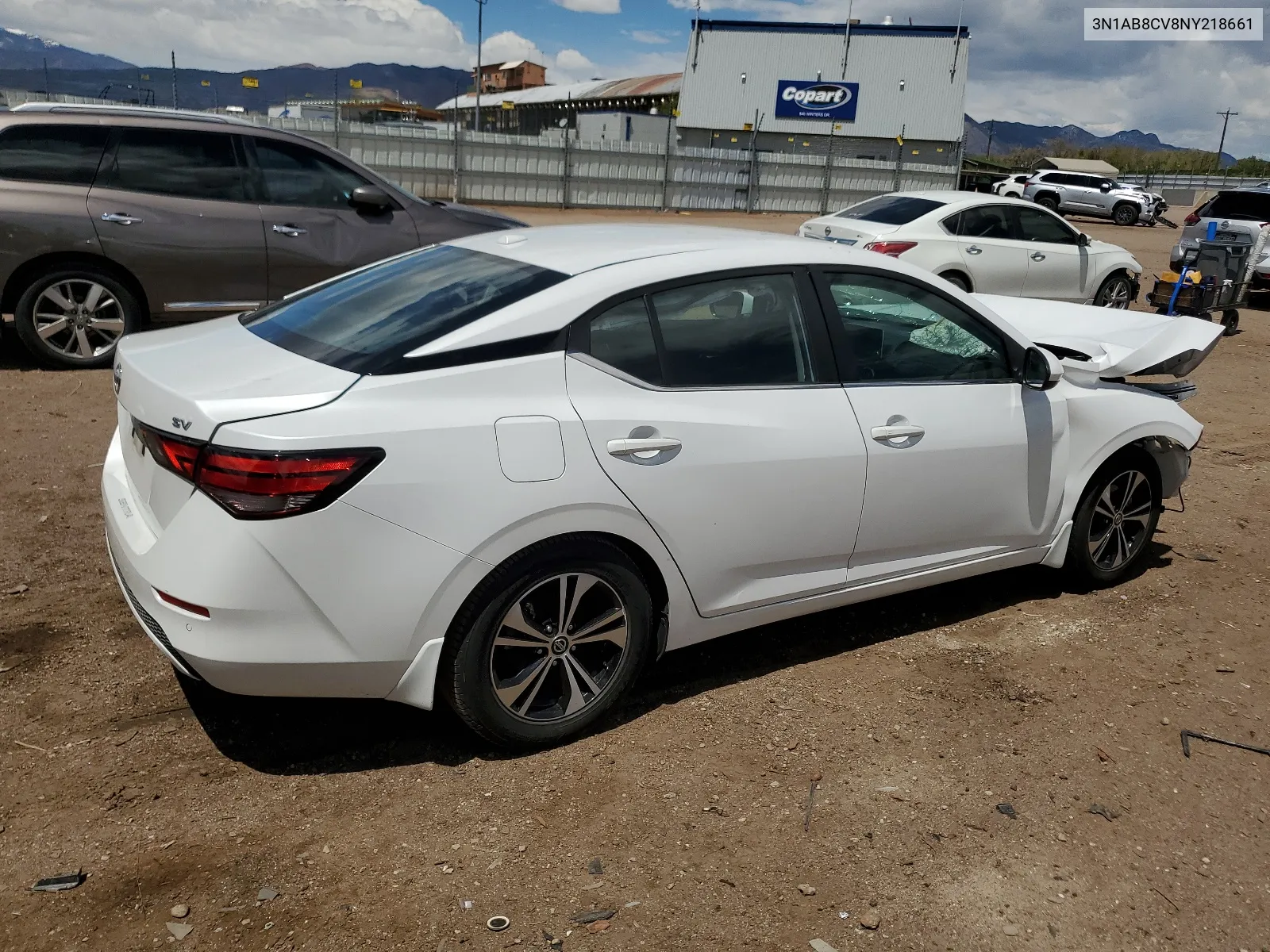 3N1AB8CV8NY218661 2022 Nissan Sentra Sv