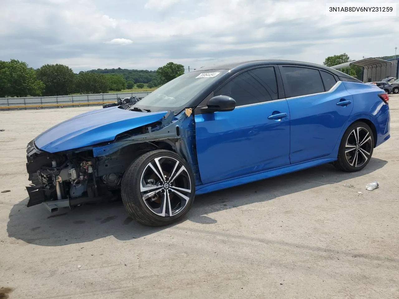 3N1AB8DV6NY231259 2022 Nissan Sentra Sr