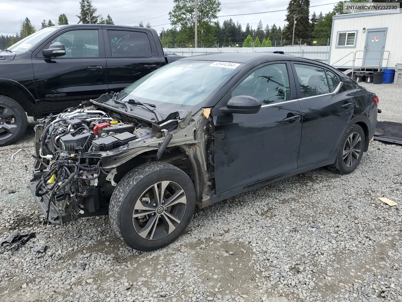 3N1AB8CV7NY232230 2022 Nissan Sentra Sv