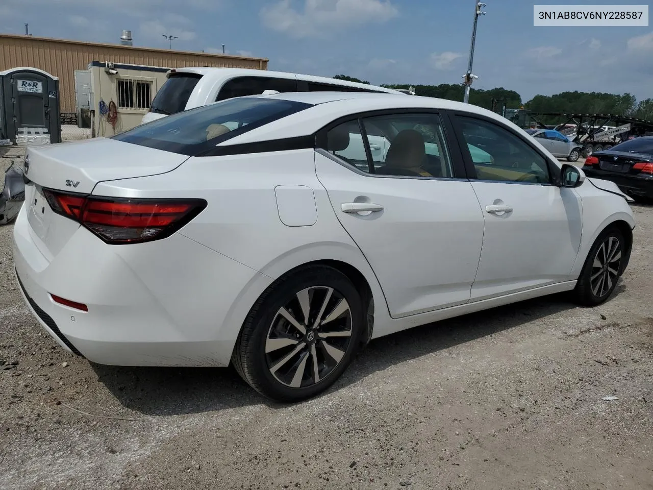 2022 Nissan Sentra Sv VIN: 3N1AB8CV6NY228587 Lot: 56294714